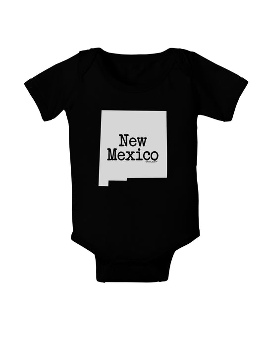 New Mexico - United States Shape Baby Bodysuit Dark by TooLoud-Baby Romper-TooLoud-Black-06-Months-Davson Sales