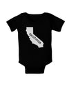 California - United States Shape Baby Bodysuit Dark by TooLoud-Baby Romper-TooLoud-Black-06-Months-Davson Sales