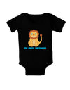 Cute Baby Lion - My First Birthday Baby Bodysuit Dark by TooLoud-Baby Romper-TooLoud-Black-06-Months-Davson Sales