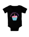 Birthday Girl - Candle Cupcake Baby Bodysuit Dark by TooLoud-Baby Romper-TooLoud-Black-06-Months-Davson Sales