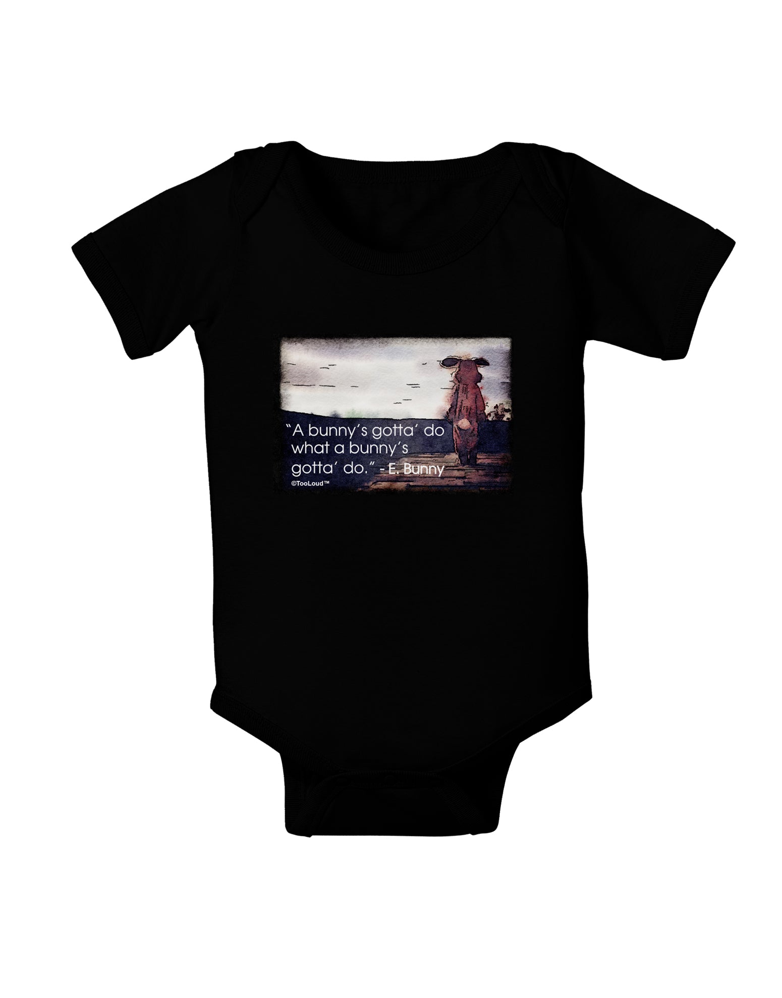 A Bunny's Gotta Do - Easter Bunny Baby Bodysuit Dark by TooLoud-Baby Romper-TooLoud-Black-06-Months-Davson Sales