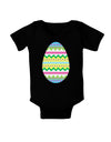 Colorful Easter Egg Baby Bodysuit Dark-Baby Romper-TooLoud-Black-06-Months-Davson Sales