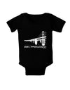 Bay Bridge Cutout Design - San Francisco Baby Bodysuit Dark by TooLoud-Baby Romper-TooLoud-Black-06-Months-Davson Sales