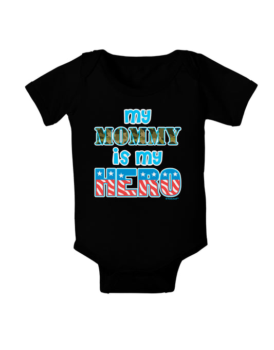 My Mommy is My Hero - Baby Bodysuit Dark by TooLoud-Baby Romper-TooLoud-Black-06-Months-Davson Sales