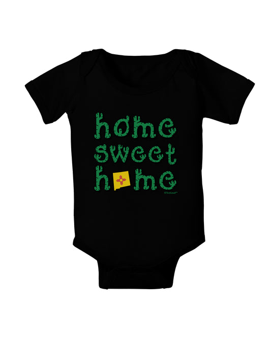 Home Sweet Home - New Mexico - Cactus and State Flag Baby Bodysuit Dark by TooLoud-Baby Romper-TooLoud-Black-06-Months-Davson Sales
