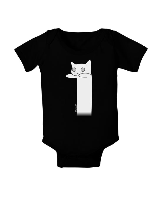 Longcat - Internet Humor Baby Bodysuit Dark by TooLoud-Baby Romper-TooLoud-Black-06-Months-Davson Sales