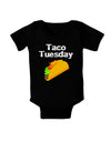 Taco Tuesday Design Baby Bodysuit Dark by TooLoud-Baby Romper-TooLoud-Black-06-Months-Davson Sales