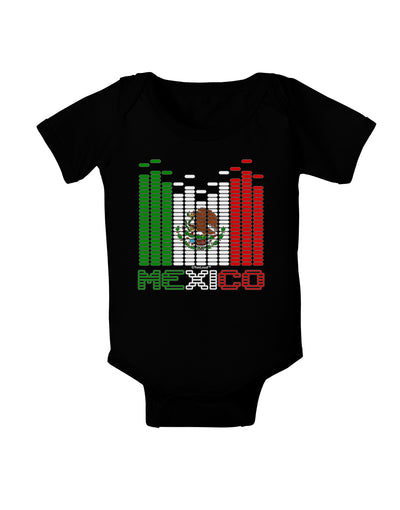 Mexican Flag Levels - Cinco De Mayo Text Baby Bodysuit Dark-Baby Romper-TooLoud-Black-06-Months-Davson Sales