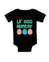 Lil' Egg Hunter - Easter - Green Baby Bodysuit Dark by TooLoud-Baby Romper-TooLoud-Black-06-Months-Davson Sales