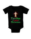 This One Loves Christmas Cute Baby Bodysuit Dark-Baby Romper-TooLoud-Black-06-Months-Davson Sales