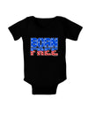 Born Free Color Baby Bodysuit Dark by TooLoud-Baby Romper-TooLoud-Black-06-Months-Davson Sales