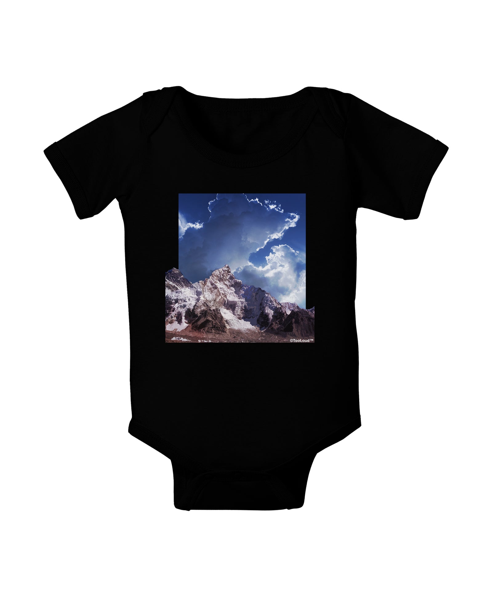 Mountain Pop Out Baby Bodysuit Dark by TooLoud-Baby Romper-TooLoud-Black-06-Months-Davson Sales
