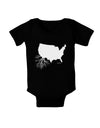American Roots Design Baby Bodysuit Dark by TooLoud-Baby Romper-TooLoud-Black-06-Months-Davson Sales