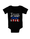 Thank My Lucky Stars and Stripes Color Baby Bodysuit Dark by TooLoud-Baby Romper-TooLoud-Black-06-Months-Davson Sales