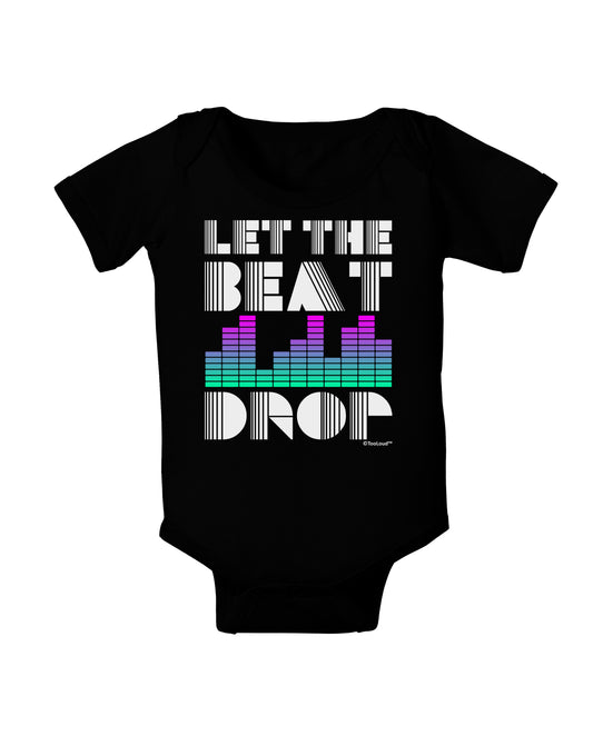 Let the Beat Drop Design Baby Bodysuit Dark by TooLoud-Baby Romper-TooLoud-Black-06-Months-Davson Sales