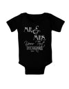 Personalized Mr and Mrs -Name- Established -Date- Design Baby Bodysuit Dark-Baby Romper-TooLoud-Black-06-Months-Davson Sales