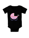 Baby Girl Carriage Baby Bodysuit Dark-Baby Romper-TooLoud-Black-06-Months-Davson Sales