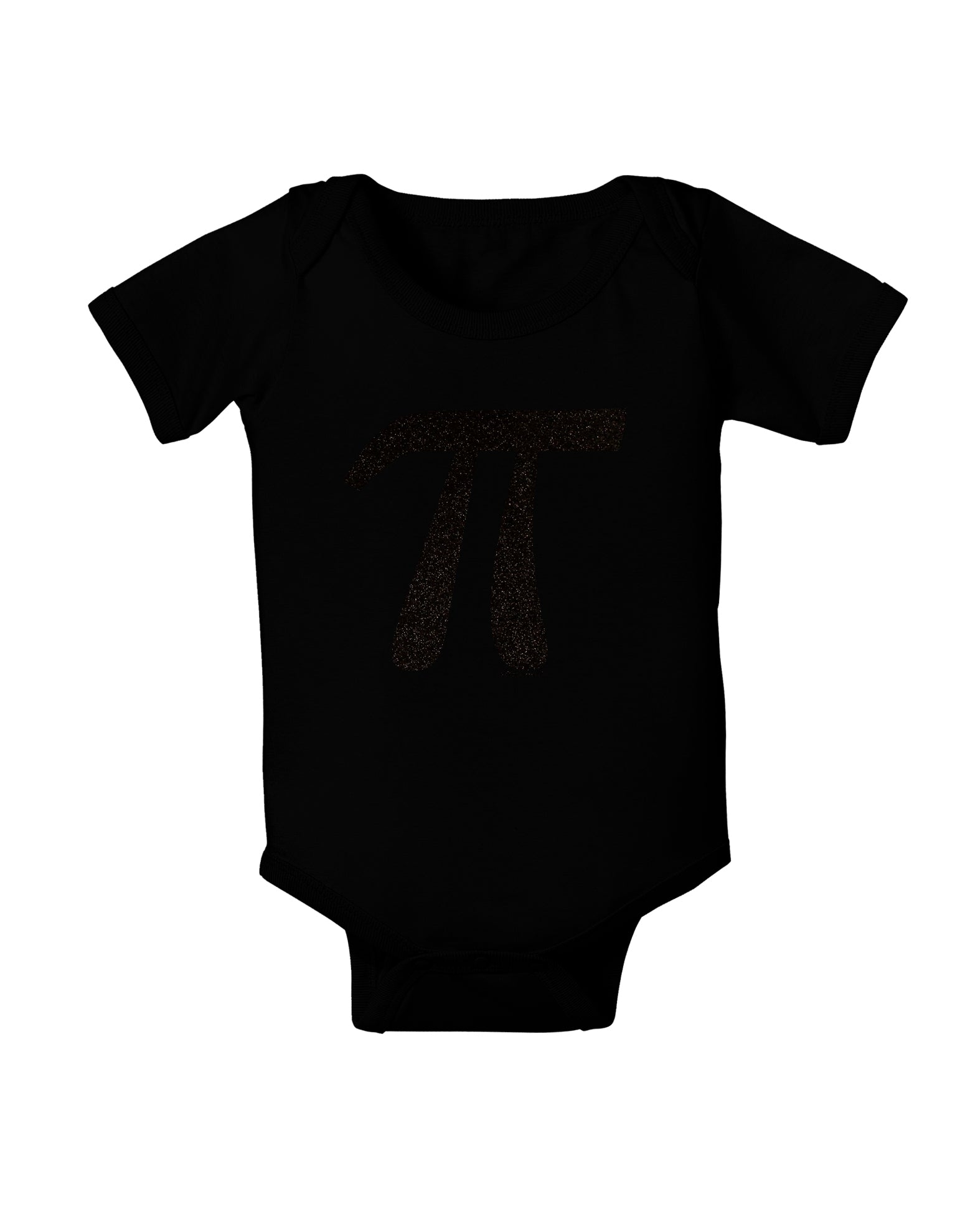 Pi Symbol Glitter - Black Baby Bodysuit Dark by TooLoud-Baby Romper-TooLoud-Black-06-Months-Davson Sales