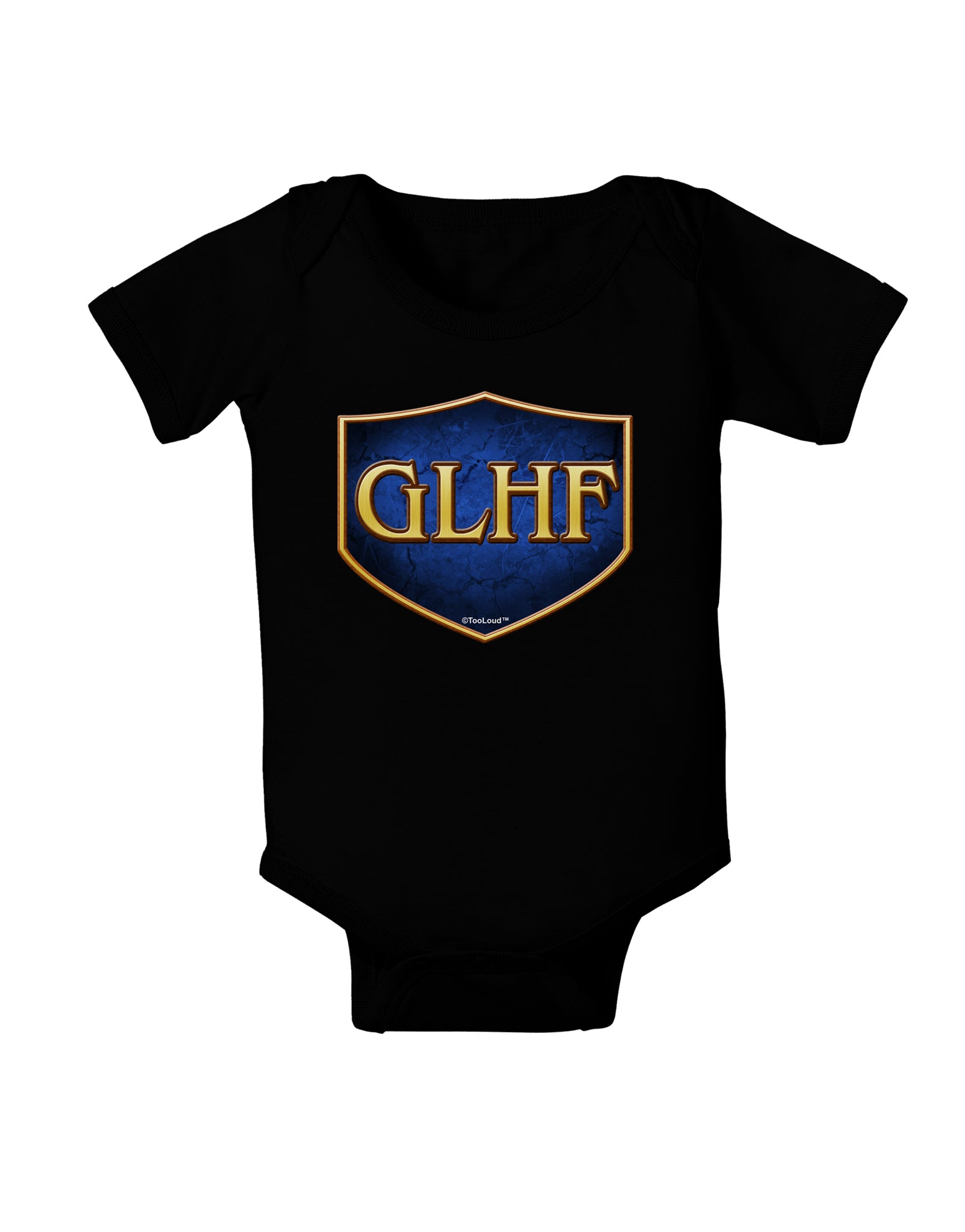 GLHF - Good Luck Have Fun Baby Bodysuit Dark by TooLoud-Baby Romper-TooLoud-Black-06-Months-Davson Sales