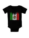 Mexican Flag Levels - Cinco De Mayo Baby Bodysuit Dark-Baby Romper-TooLoud-Black-06-Months-Davson Sales