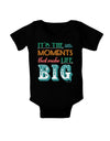 It’s the Little Moments that Make Life Big - Color Baby Bodysuit Dark-Baby Romper-TooLoud-Black-06-Months-Davson Sales