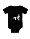 Bay Bridge Cutout Design Baby Bodysuit Dark by TooLoud-Baby Romper-TooLoud-Black-06-Months-Davson Sales