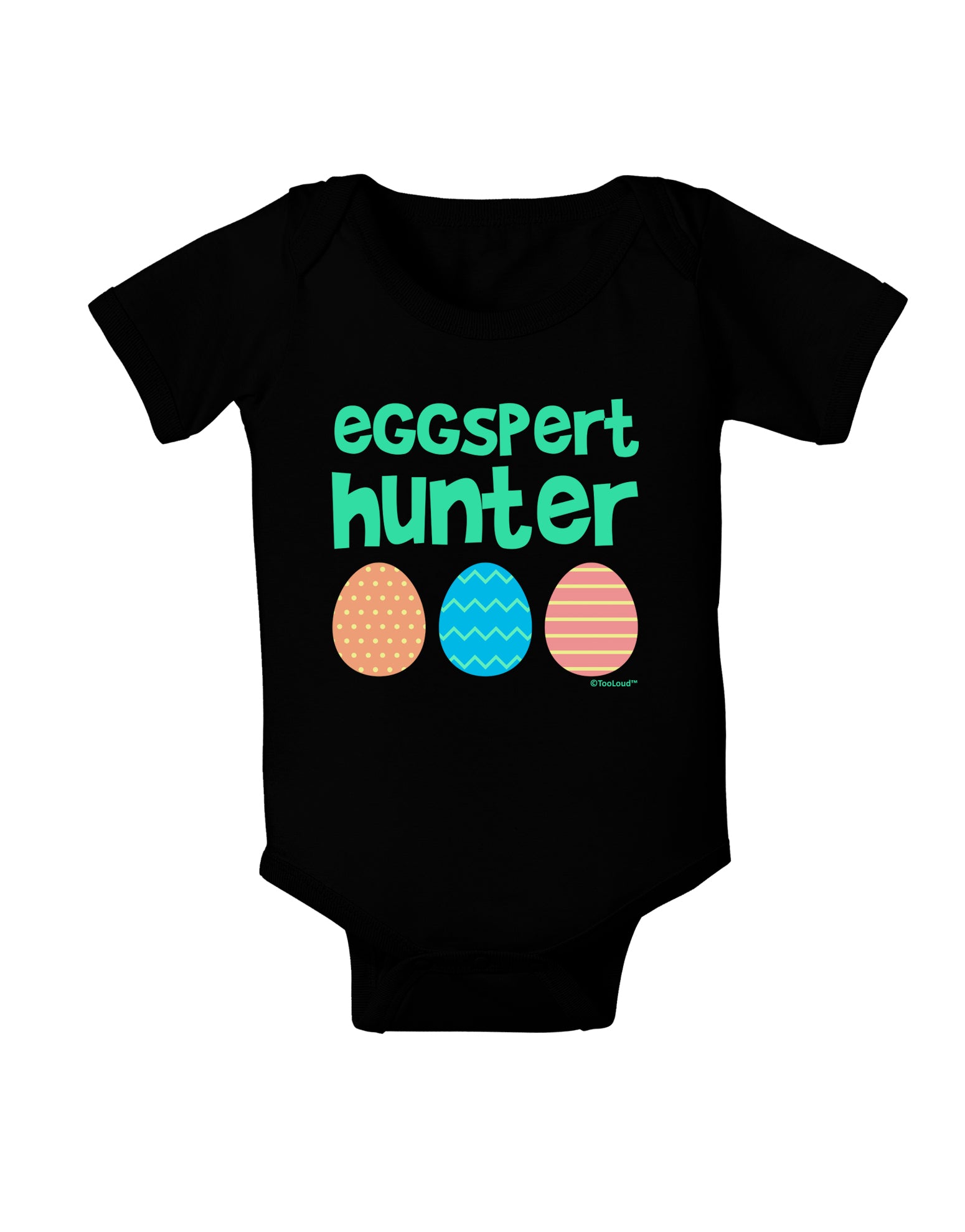 Eggspert Hunter - Easter - Green Baby Bodysuit Dark by TooLoud-Baby Romper-TooLoud-Black-06-Months-Davson Sales