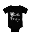 Mama Bear with Heart - Mom Design Baby Bodysuit Dark by TooLoud-Baby Romper-TooLoud-Black-06-Months-Davson Sales