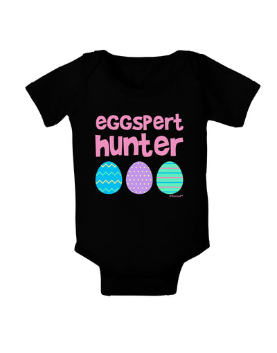 Eggspert Hunter - Easter - Pink Baby Bodysuit Dark by TooLoud-Baby Romper-TooLoud-Black-06-Months-Davson Sales