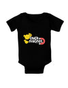 Cute Chick Magnet Design Baby Bodysuit Dark-Baby Romper-TooLoud-Black-06-Months-Davson Sales