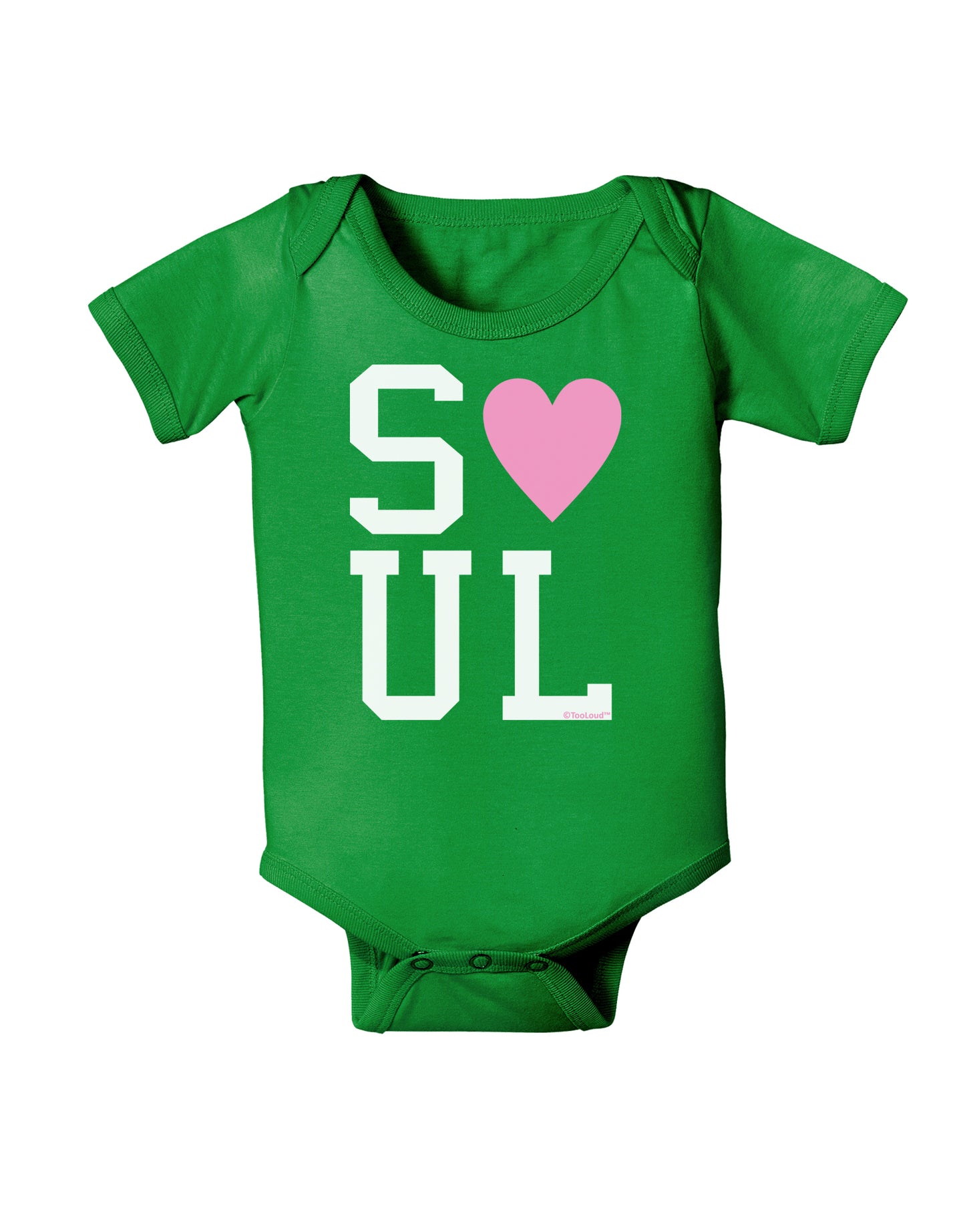 Matching Soulmate Design - Soul - Pink Baby Bodysuit Dark by TooLoud-Baby Romper-TooLoud-Clover-Green-06-Months-Davson Sales