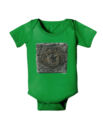 Stone Carving Watercolor Baby Bodysuit Dark-Baby Romper-TooLoud-Clover-Green-06-Months-Davson Sales