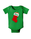 Nice Stocking Cute Christmas Baby Bodysuit Dark-Baby Romper-TooLoud-Clover-Green-06-Months-Davson Sales