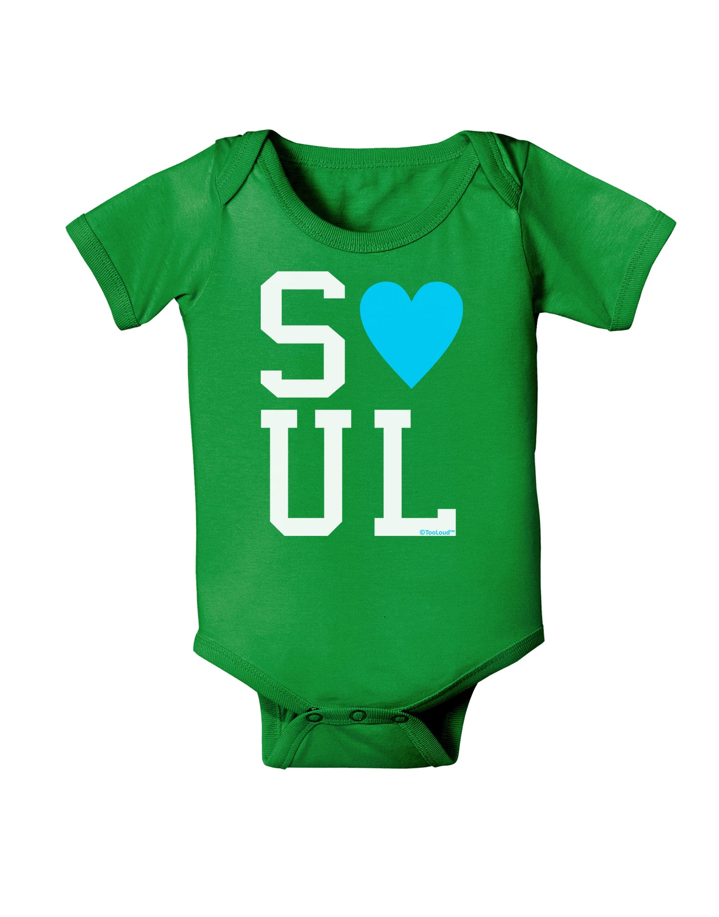 Matching Soulmate Design - Soul - Blue Baby Bodysuit Dark by TooLoud-Baby Romper-TooLoud-Clover-Green-06-Months-Davson Sales