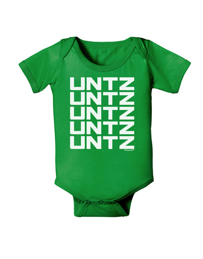 Untz Untz Untz Untz Untz EDM Design Baby Bodysuit Dark-Baby Romper-TooLoud-Clover-Green-06-Months-Davson Sales