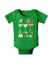 Margaritas - Mexican Flag Colors - Feliz Cinco de Mayo Baby Bodysuit Dark by TooLoud-Baby Romper-TooLoud-Clover-Green-06-Months-Davson Sales