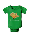 Chihuahua Dog with Sombrero - Ay Chihuahua Baby Bodysuit Dark by TooLoud-Baby Romper-TooLoud-Clover-Green-06-Months-Davson Sales