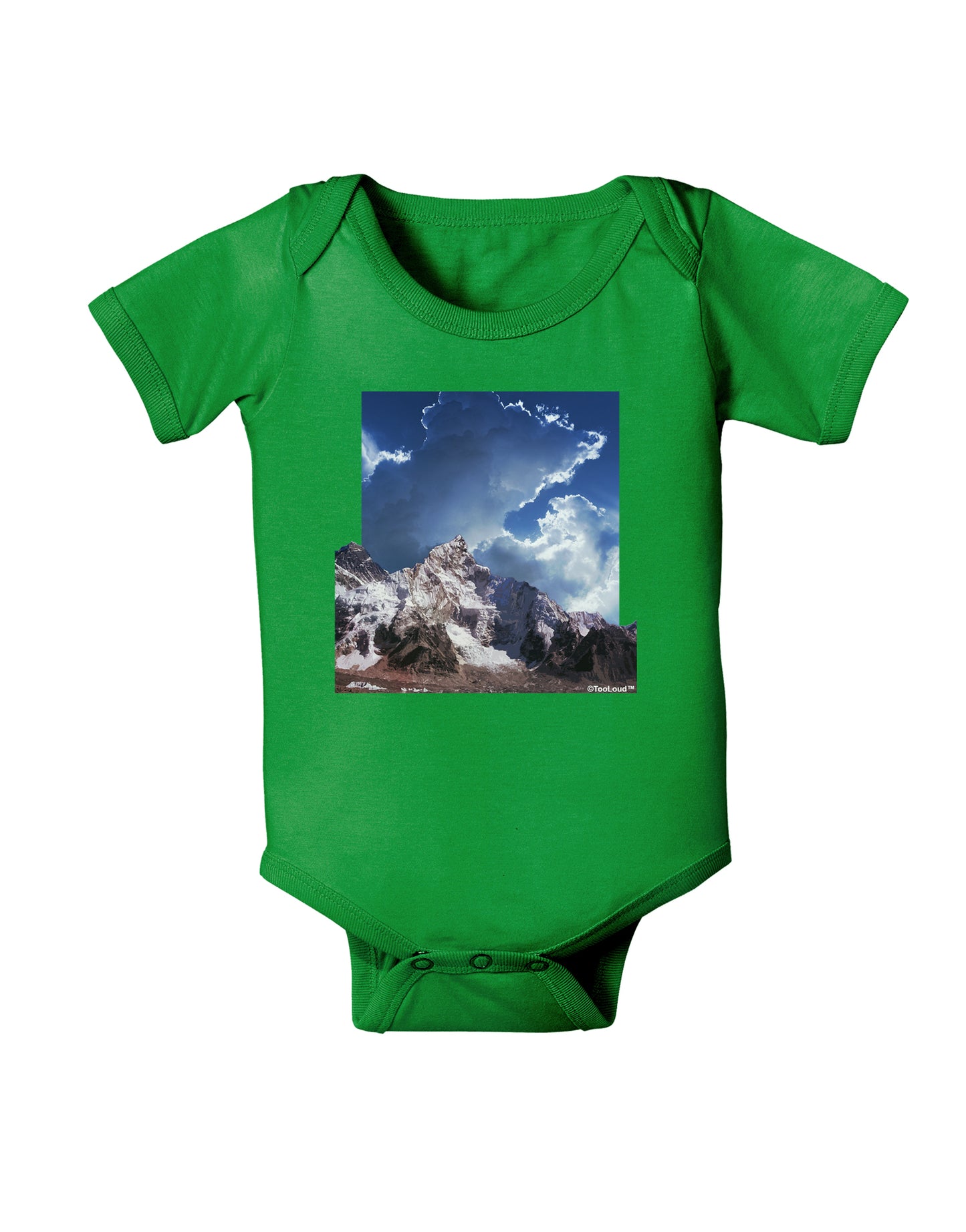 Mountain Pop Out Baby Bodysuit Dark by TooLoud-Baby Romper-TooLoud-Clover-Green-06-Months-Davson Sales