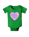 Happy First Mother's Day Mommy - Pink Baby Bodysuit Dark by TooLoud-Baby Romper-TooLoud-Clover-Green-06-Months-Davson Sales