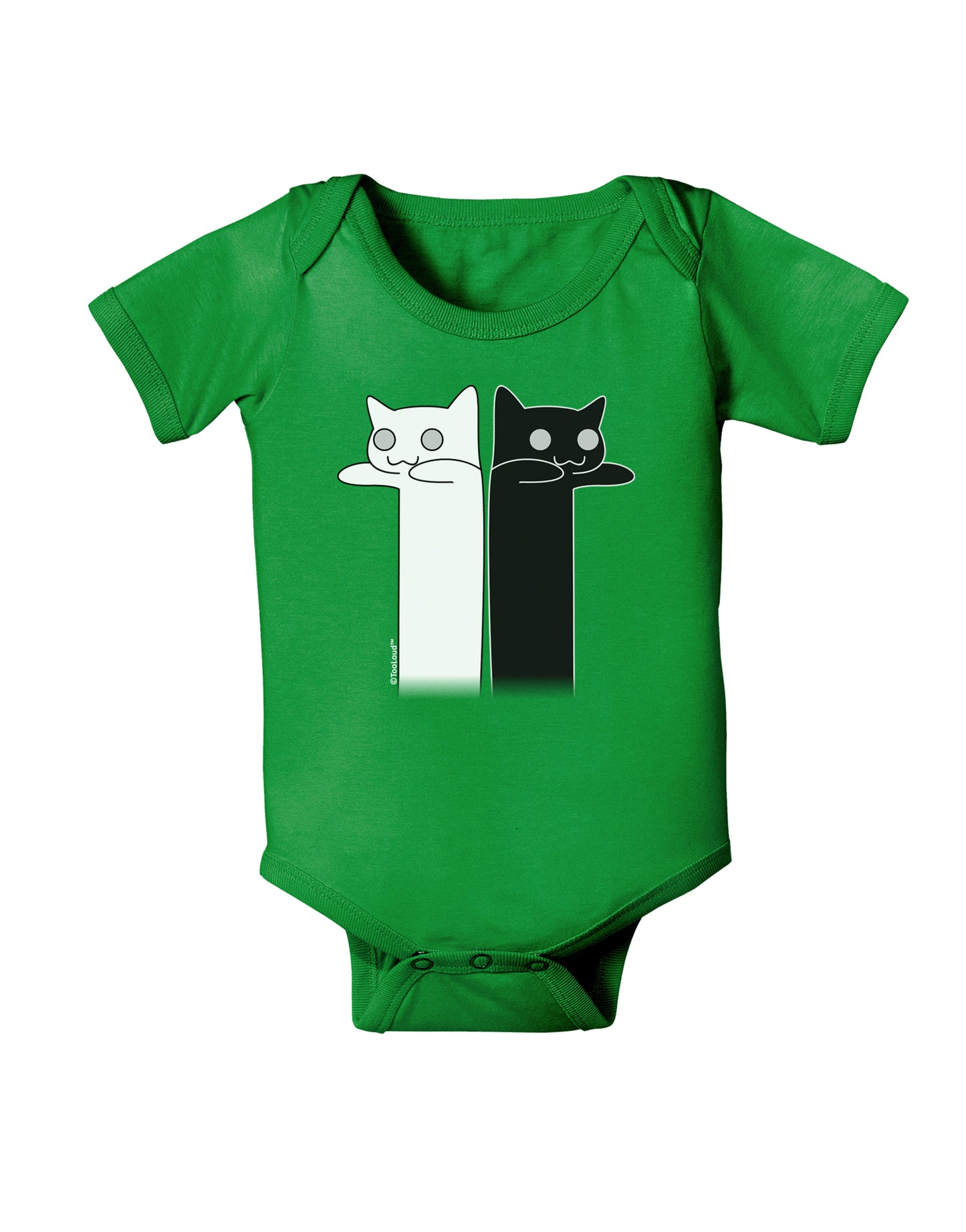 Longcat and Tacgnol - Internet Humor Baby Bodysuit Dark by TooLoud-Baby Romper-TooLoud-Clover-Green-06-Months-Davson Sales