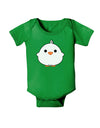 Cute Little Chick - White Baby Bodysuit Dark by TooLoud-Baby Romper-TooLoud-Clover-Green-06-Months-Davson Sales