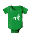 Bay Bridge Cutout Design Baby Bodysuit Dark by TooLoud-Baby Romper-TooLoud-Clover-Green-06-Months-Davson Sales