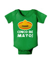 Sombrero Design - Cinco de Mayo Baby Bodysuit Dark by TooLoud-Baby Romper-TooLoud-Clover-Green-06-Months-Davson Sales