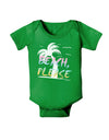Beach Please - Summer Colors with Palm Trees Baby Bodysuit Dark-Baby Romper-TooLoud-Clover-Green-06-Months-Davson Sales