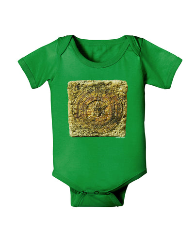 Stone Carving Sepia Baby Bodysuit Dark-Baby Romper-TooLoud-Clover-Green-06-Months-Davson Sales