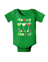 Margaritas - Mexican Flag Colors - Happy Cinco de Mayo Baby Bodysuit Dark by TooLoud-Baby Romper-TooLoud-Clover-Green-06-Months-Davson Sales