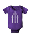Three Cross Design - Easter Baby Bodysuit Dark by TooLoud-Baby Romper-TooLoud-Purple-06-Months-Davson Sales