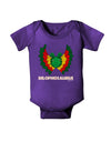 Dilophosaurus Design - Color - Text Baby Bodysuit Dark by TooLoud-Baby Romper-TooLoud-Purple-06-Months-Davson Sales