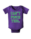 Can't Pinch This - St. Patrick's Day Baby Bodysuit Dark by TooLoud-Baby Romper-TooLoud-Purple-06-Months-Davson Sales