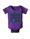 Home Sweet Home - Oklahoma - Cactus and State Flag Baby Bodysuit Dark by TooLoud-Baby Romper-TooLoud-Purple-06-Months-Davson Sales